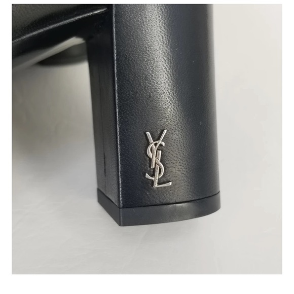 Authentic Saint Laurent Black Thigh High Leather - Picture 6 of 12